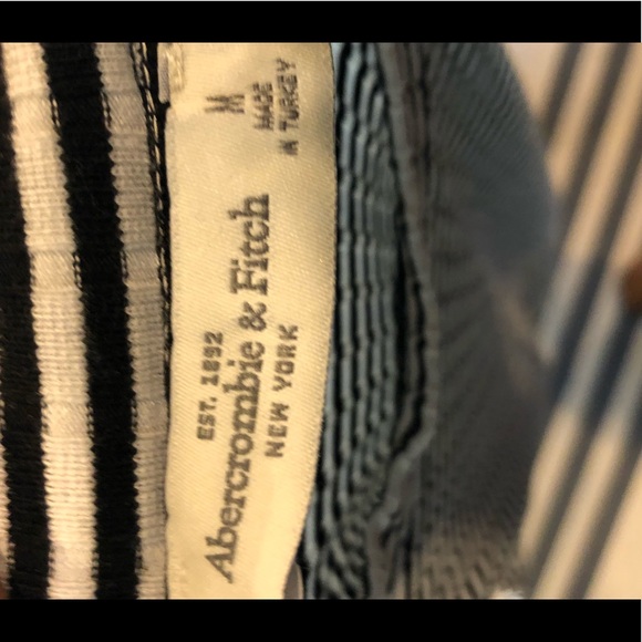 Abercrombie striped mock neck midi dress size M - Picture 2 of 5